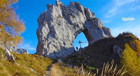 arco roccioso porta di prada|porta di prada 1653 metri.